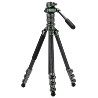 Used Excellent Tilta VT05 Travel Video Carbon Fiber Tripod - Forest Green 0