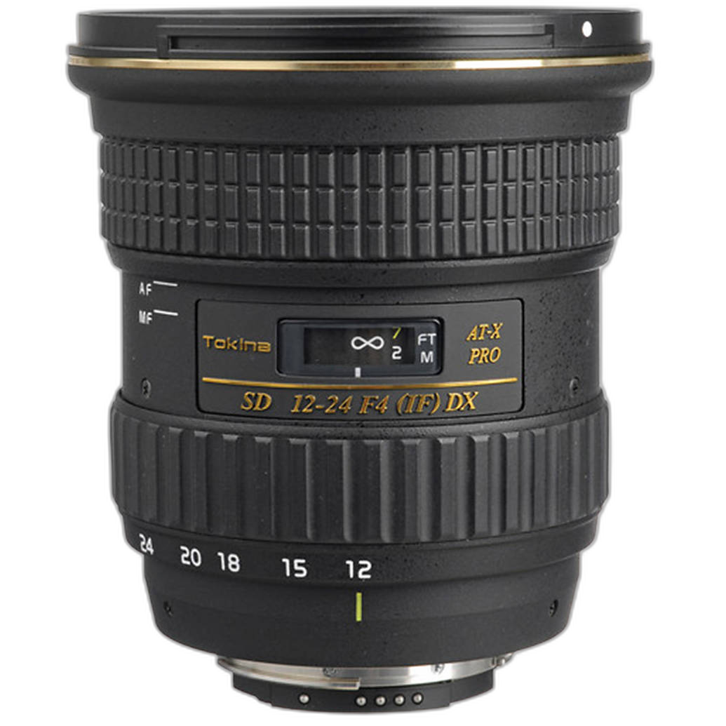 Used Tokina 12-24mm f/4 AT-X 124 AF Pro DX Lens for Nikon F - Excellent