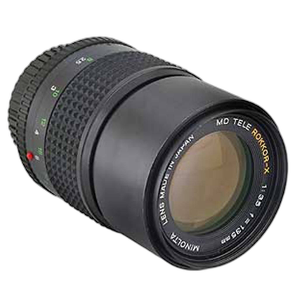 Used Minolta MD 135mm f/3.5 Lens - Fair