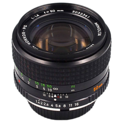 Used Minolta MC Rokkor-X PG 50mm f/1.4 - Fair