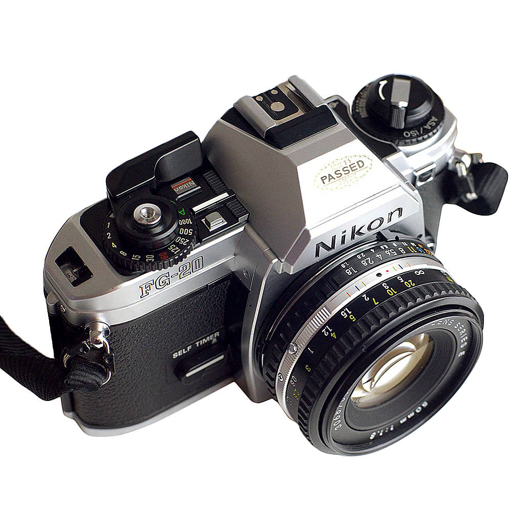 Used Nikon FG-20 With 50MM F/1.8 Series E - Fair