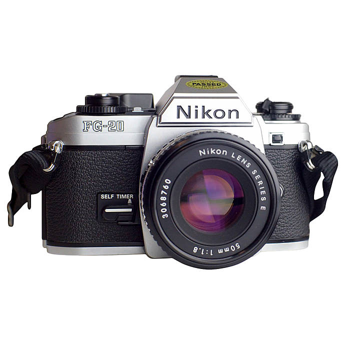 Used Nikon FG-20 With 50MM F/1.8 Series E - Fair
