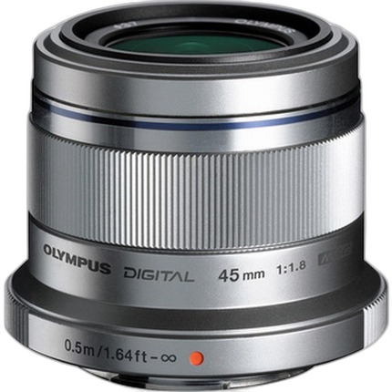 Used Olympus 45mm f/1.8 Lens (Silver) - Fair