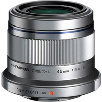 Used Olympus 45mm f/1.8 Lens (Silver) - Fair 0