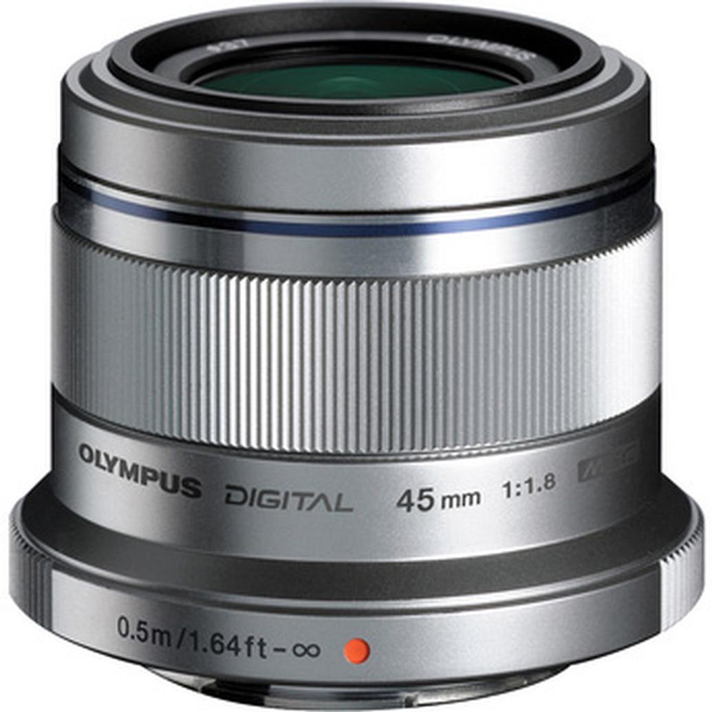 Used Olympus 45mm f/1.8 Lens (Silver) - Fair