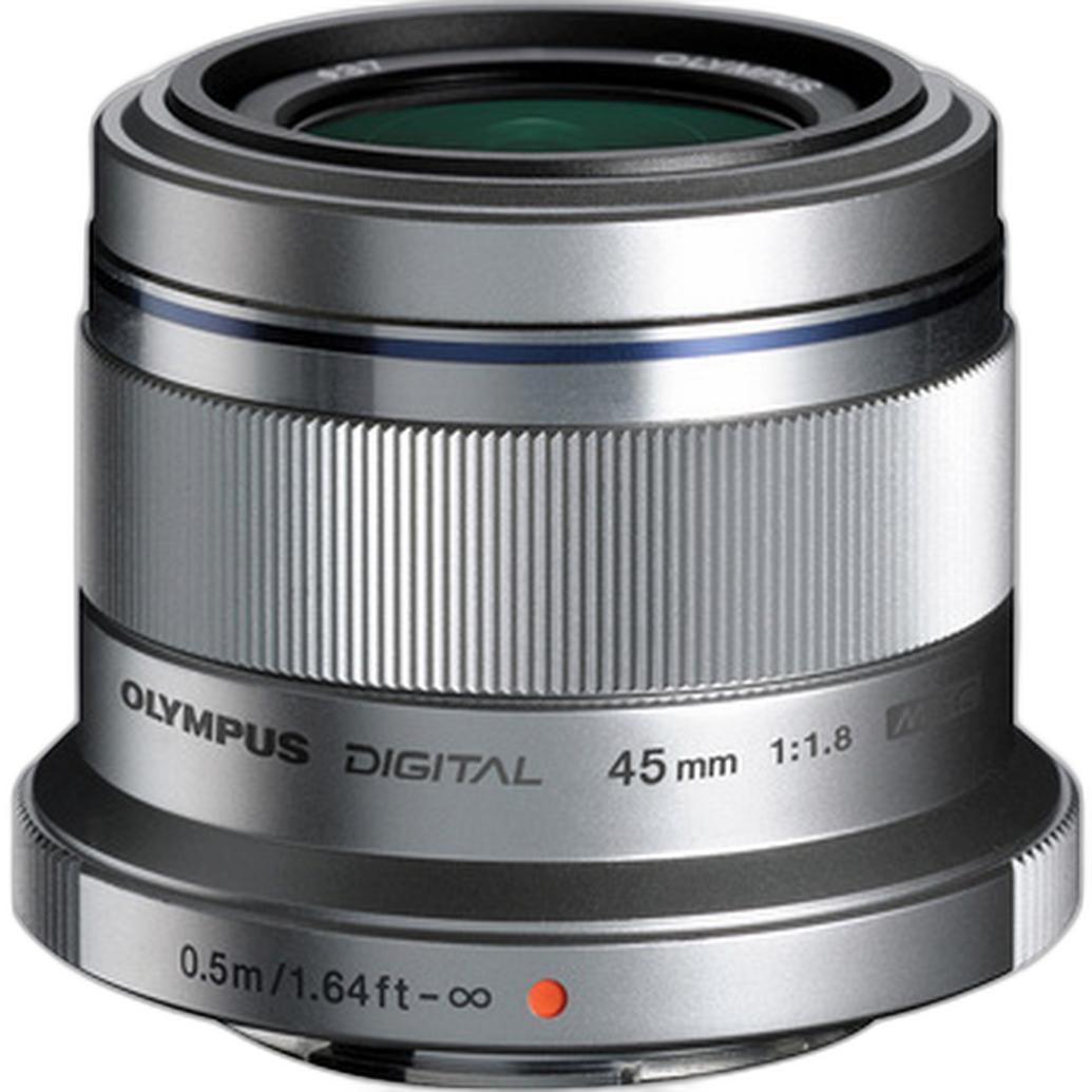Used Olympus 45mm f/1.8 Lens (Silver) - Fair