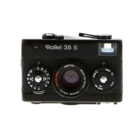 Used Rollei 35S Black 35mm Film Point and Shoot Camera - Fair *Light Meter D
