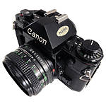 Used Canon A1 35mm SLR With 50mm F/1.8 (Black) - Good 3