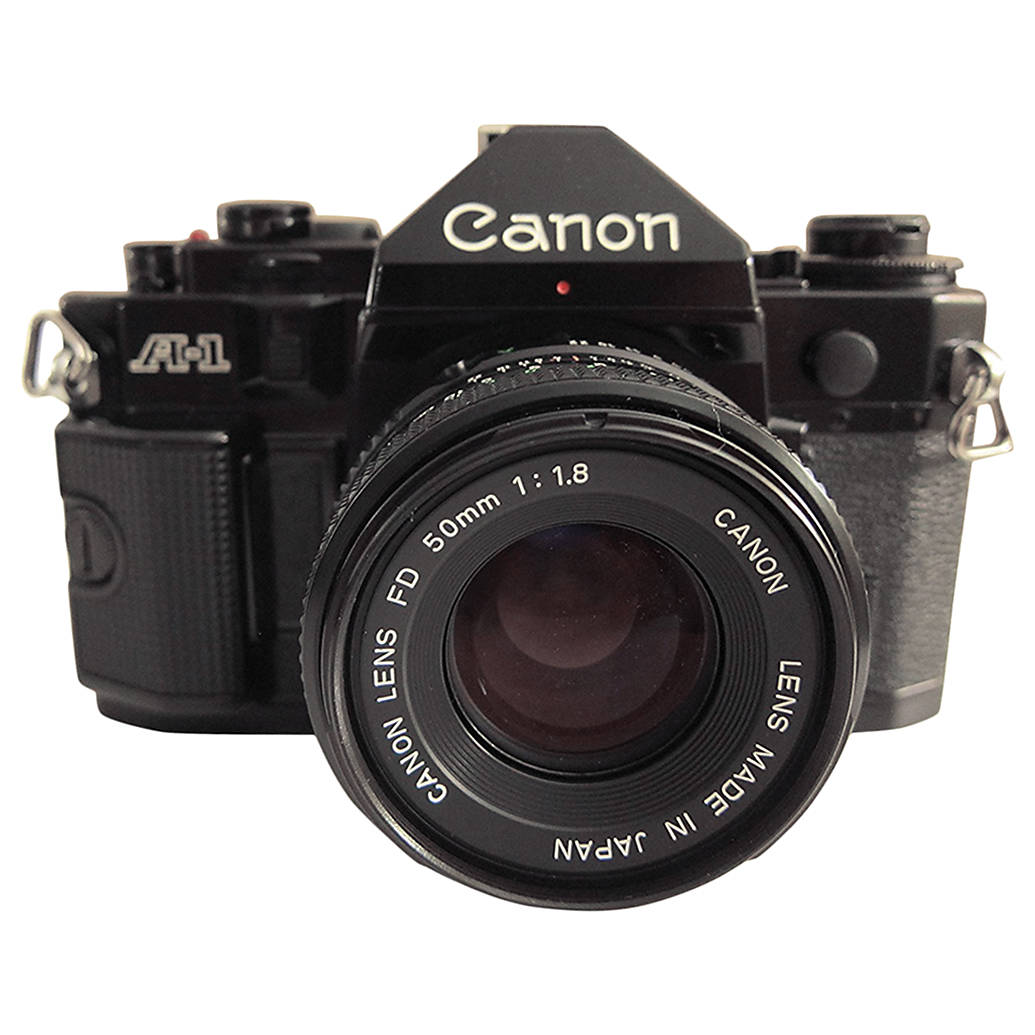 Used Canon A1 35mm SLR With 50mm F/1.8 (Black) - Good