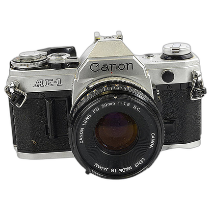 Used Canon AE-1 Film Camera With 50mm F/1.8 - Good