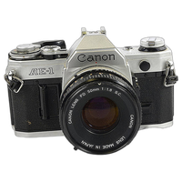 Used Canon AE-1 Film Camera With 50mm F/1.8 - Good 0