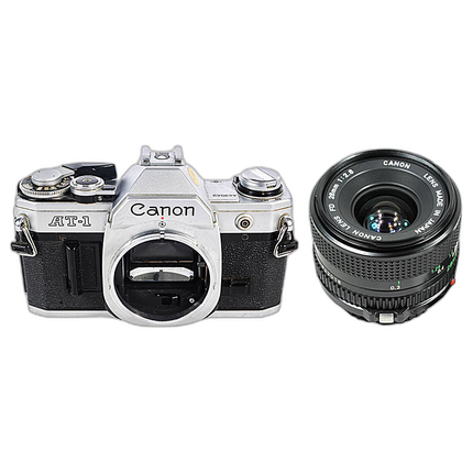 Used Canon AT-1 w/ 28mm f/2.8 SC FD - Good
