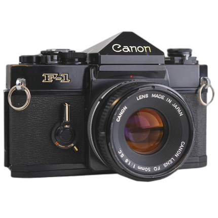 Used Canon F-1 Film SLR With 50MM F/1.8 - Good