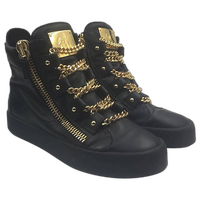 Giuseppe Zanotti Royce Gold Multi-Chain Sneakers Size 40 1/2 0