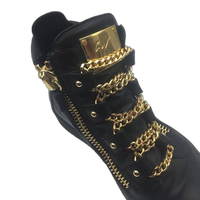 Giuseppe Zanotti Royce Gold Multi-Chain Sneakers Size 40 1/2 4