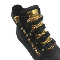 Giuseppe Zanotti Royce Gold Multi-Chain Sneakers Size 40 1/2 7