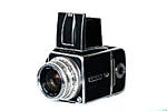 Used Hasselblad 500CM w/ 80mm CF T*, WLF.  and  A12 Film Back - Good 0