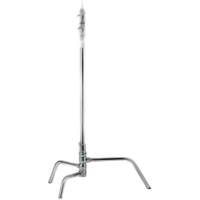Used Kupo 40 In C Stand with Turtle Base (Silver) - Good 0