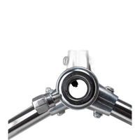 Used Kupo 40 In C Stand with Turtle Base (Silver) - Good 1