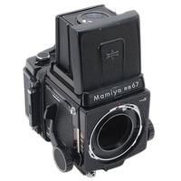 Used Mamiya RB67 Pro S w/ WL Finder, 90mm 3.8 C,  and  120 Back - Good 2