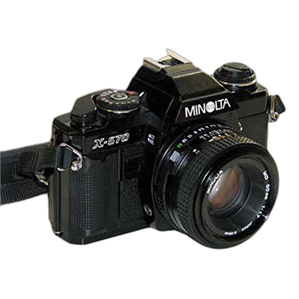 Used Minolta X-570 Film SLR w/ 50mm f/1.7 Lens - Good