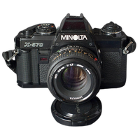 Used Minolta X-570 Film SLR w/ 50mm f/1.7 Lens - Good 2