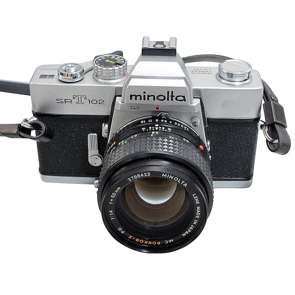 Used Minolta SRT102 35mm SLR With 50mm f/1.4 - Good