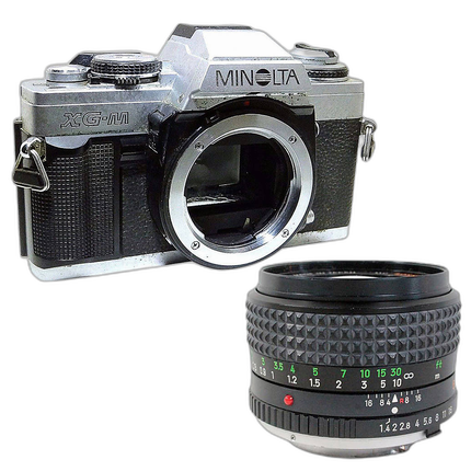 Used Minolta XG-M with Rokkor X 50mm f/1.4 - Good