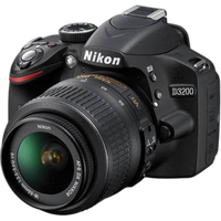Used Nikon D3200 w/ 18-55mm VR (Black) - Good 2