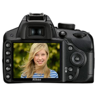 Used Nikon D3200 w/ 18-55mm VR (Black) - Good 5