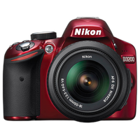 Used Nikon D3200 w/ 18-55mm VR (Red) - Good 1
