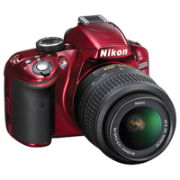 Used Nikon D3200 w/ 18-55mm VR (Red) - Good 2