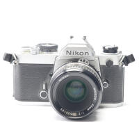 Used Nikon FM 35MM SLR Silver With 50MM F/2 Non Ai - Good 0