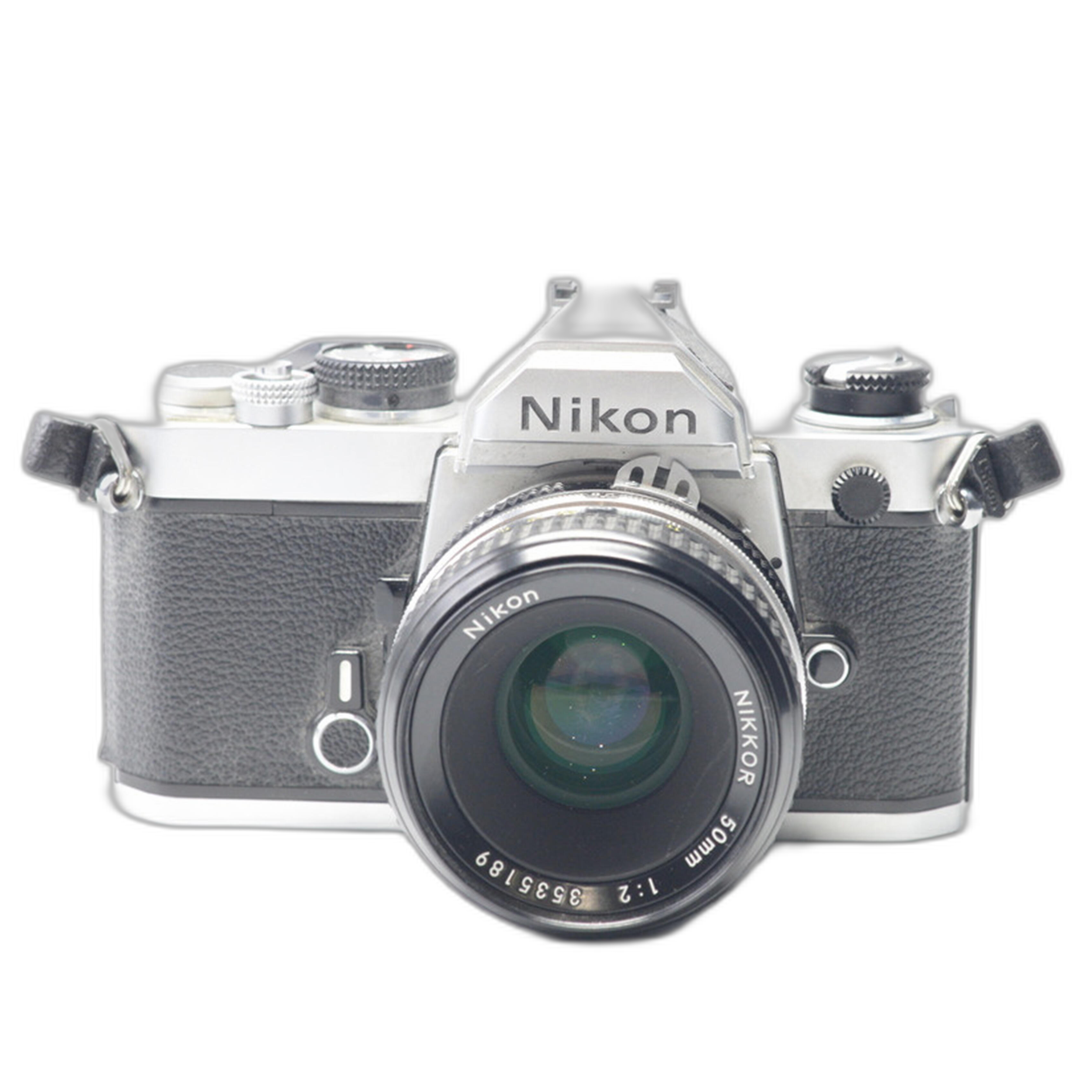 Used Nikon FM 35MM SLR Silver With 50MM F/2 Non Ai - Good