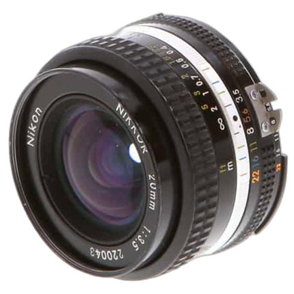 Used Nikon Nikkor 20mm f/3.5 AIS Lens - Good