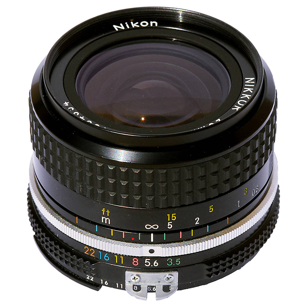 Used Nikon 28mm f/3.5 H C Non Ai - Good