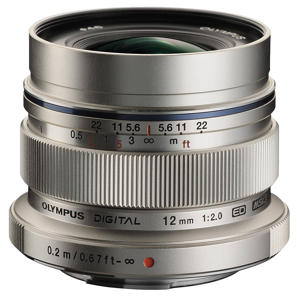 Used Olympus M.Zuiko Digital ED 12mm f/2 Lens (Silver) - Good
