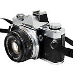 Used Olympus OM-1N w/ 50mm f1.8 (Chrome) - Good 2