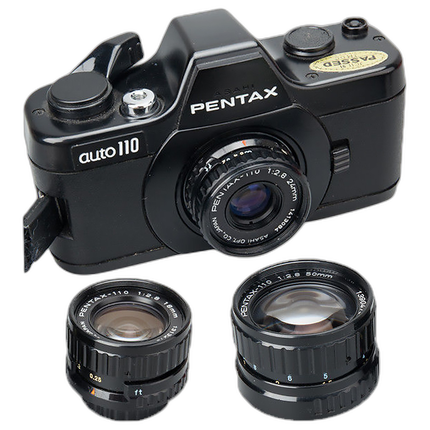 Used Pentax Auto 110 w/ 24mm, 20-40, 50mm, and 18mm - Good