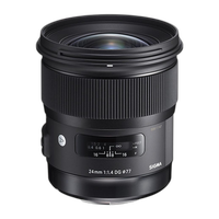 Used Sigma 24mm f/1.4 DG HSM Art Lens for Nikon F Mount - Good 0