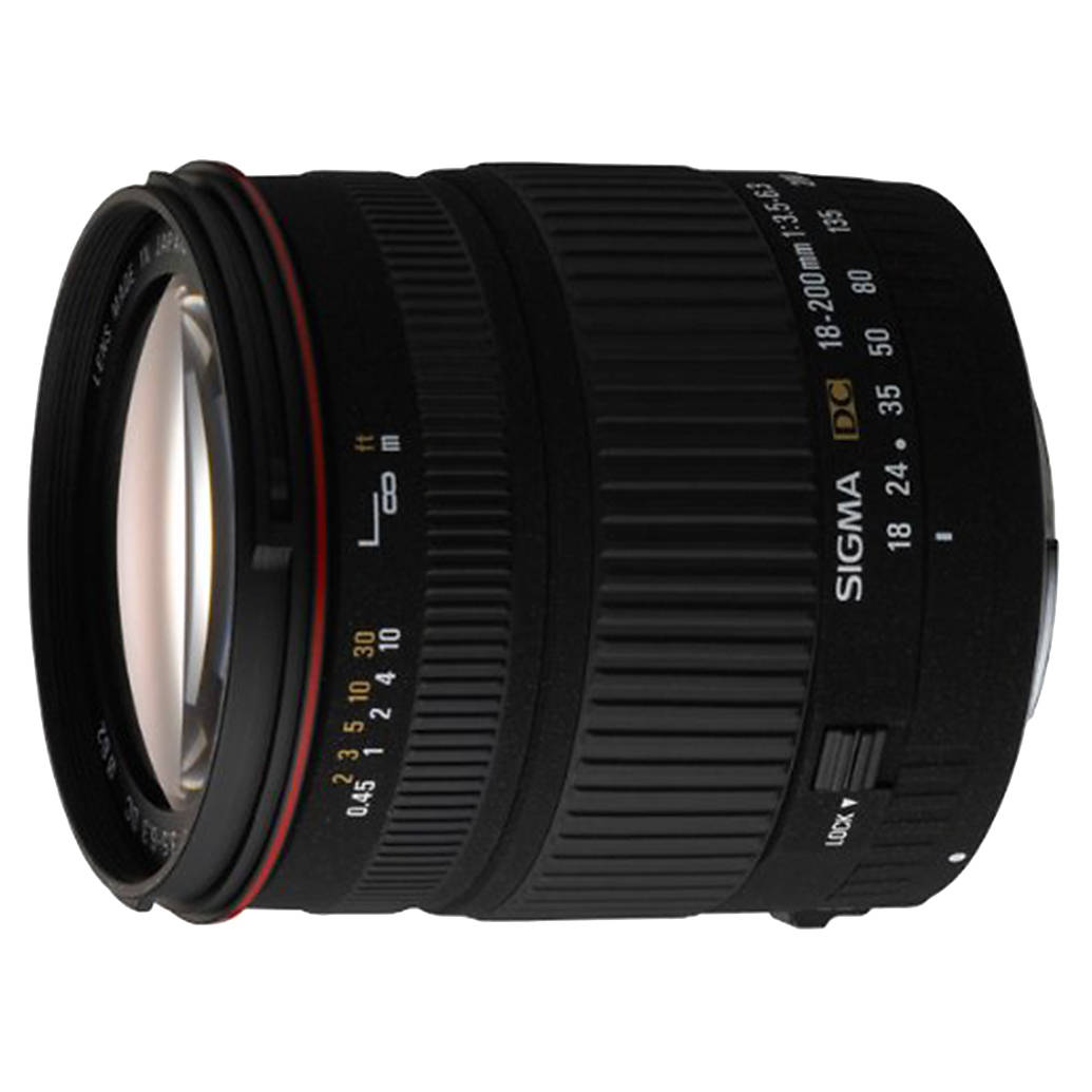 Used Sigma 18-200mm f/3.5-6.3 Lens for Canon EF - Good
