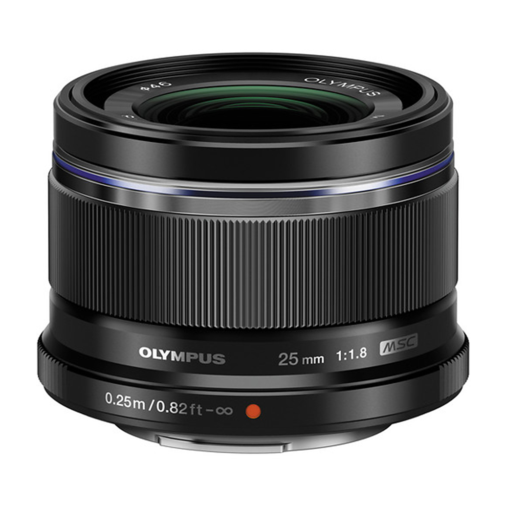 Used Olympus M.Zuiko 25mm f/1.8 Standard Lens for Micro 4/3 System  (Black)