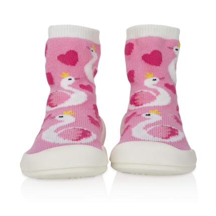 Nuby Baby Rubber Shoes Small Pink Flamingo Only