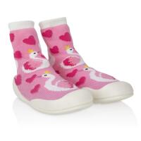 Nuby Baby Rubber Shoes Small Pink Flamingo Only 1