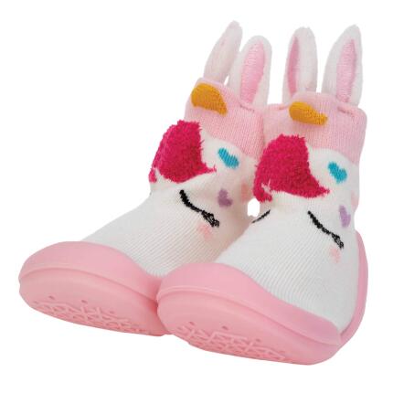 Nuby Baby Rubber Shoes Large Pink Unicorn Only