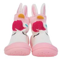 Nuby Baby Rubber Shoes Large Pink Unicorn Only 2