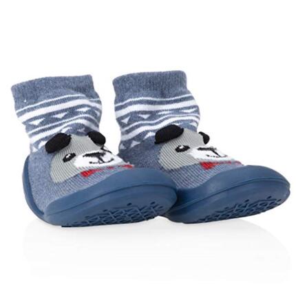 Nuby Baby Rubber Shoes Large Blue Bear Only