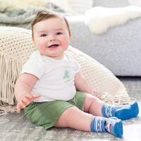Nuby Baby Rubber Shoes Large Blue Bear Only 1