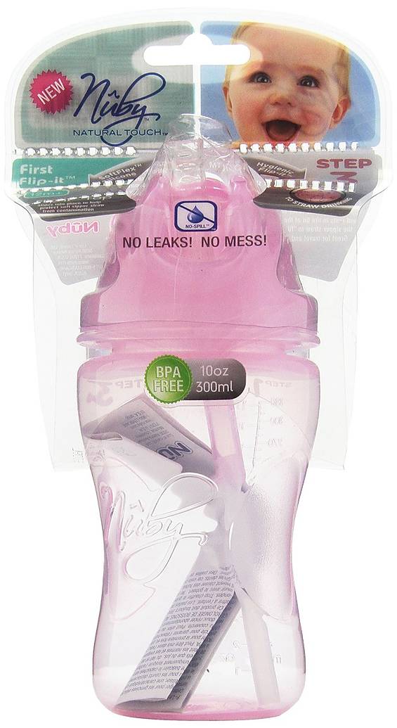 Natural Touch 10 oz Tinted Flip-it Straw Cup