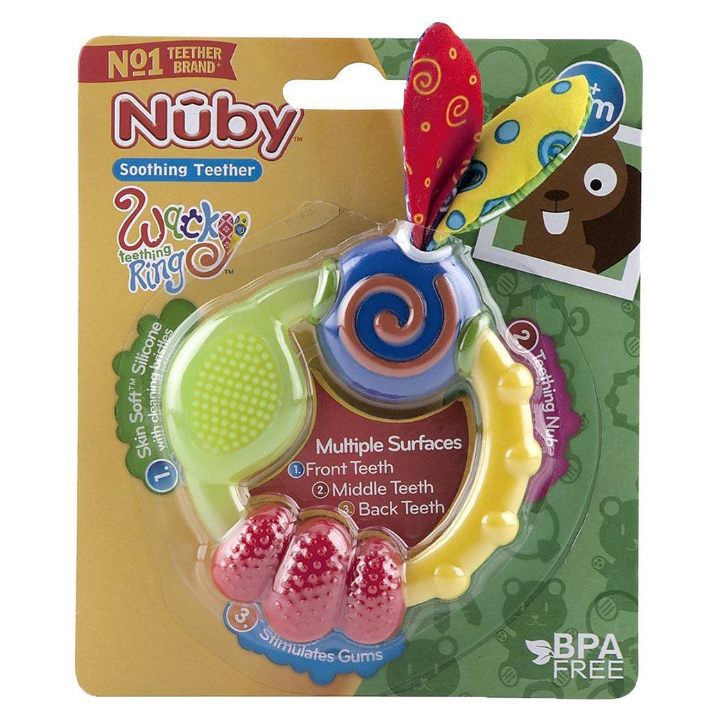 WACKY TEETHING RING 2PC TEETHER SET